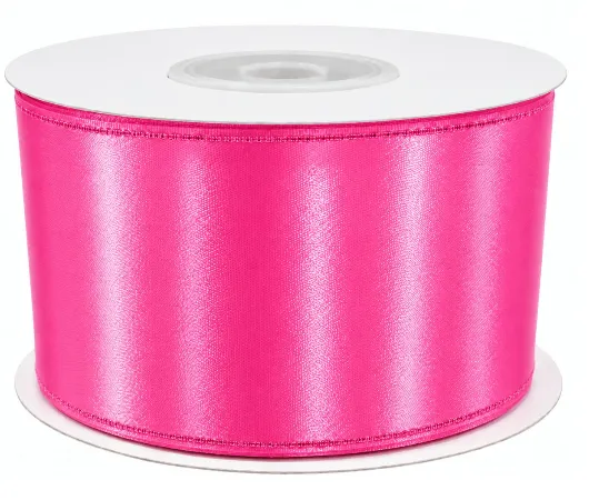 CINTA TELA BORDE DORADO 40 MM*30 ROSADO BARBIE