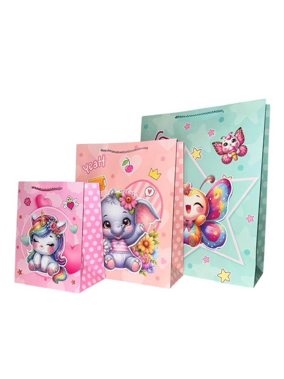 Bolsa Premium 3D Animales Niña XL