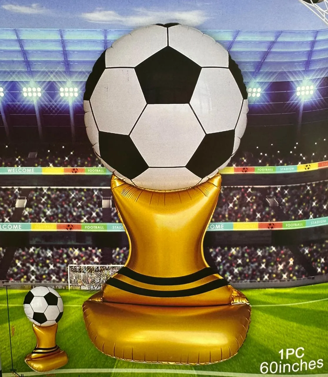 BALON MUNDIAL GLOBO METALIZADO