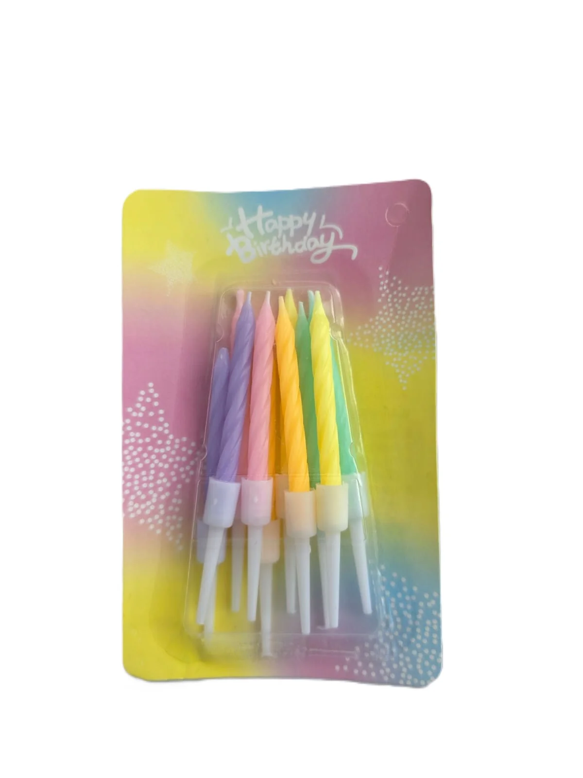 Vela corta pastel  X 10