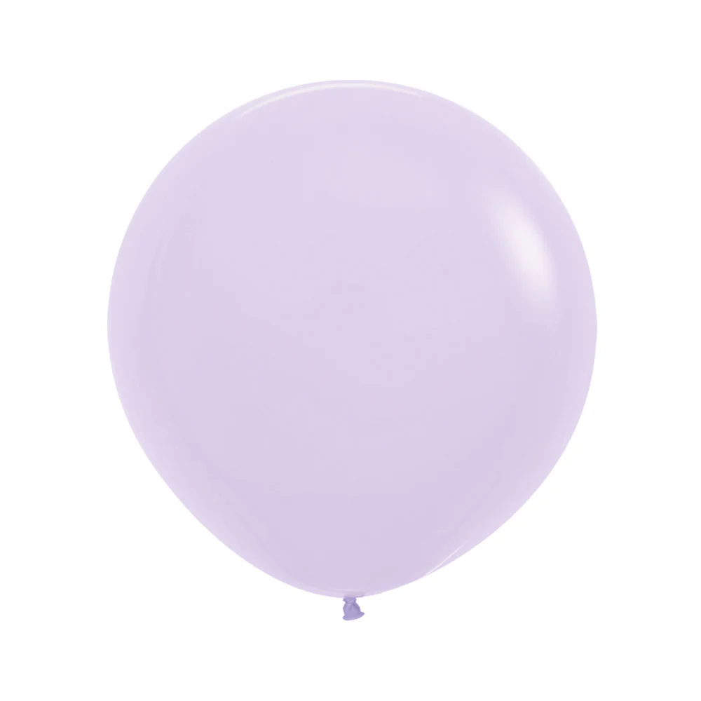 GLOBO LATEX REDONDO PASTEL MATE LILA