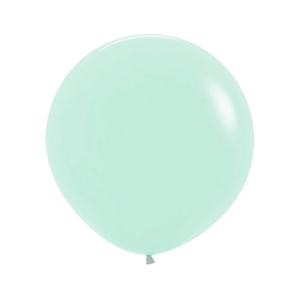 GLOBO LATEX REDONDO PASTEL MATE VERDE