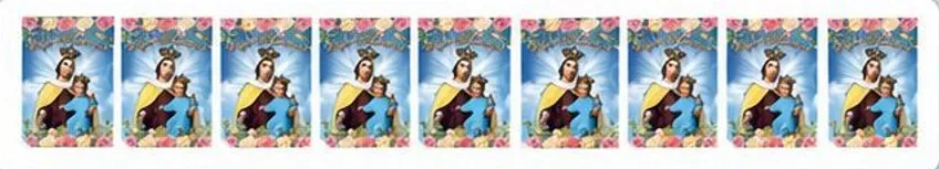 BANDERIN PLASTICO VIRGEN DEL CARMEN