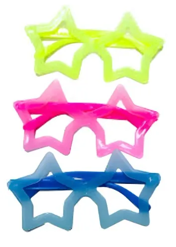 GAFAS NEON ESTRELLA HORA LOCA X12