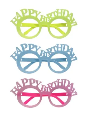GAFAS NEON HAPPY BIRTHDAY X12