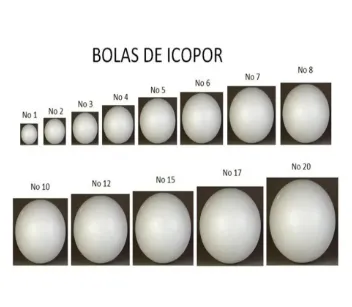 BOLA DE ICOPOR x 100